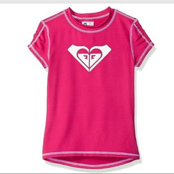 🎁4/$25 - ⭐️HOST PICK!⭐️ ROXY GIRL Hot Pink Rash Guard - NEW - Picture 1 of 2